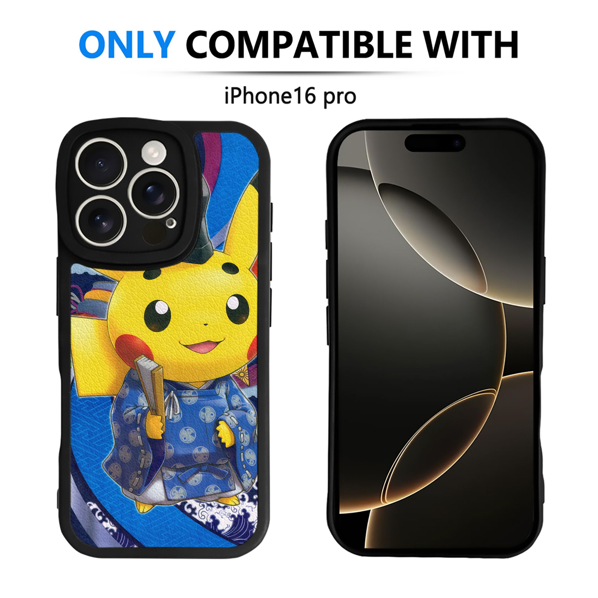 （画像用） ポケットモンスター Pokémon 【iPhone 16シリーズ対応】シリコンスマホケース（レザー調） 材質：シリコン